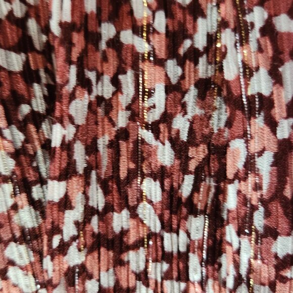 Ba&sh Robe Kama in Bordoax silk/viscose a-line textured flowy Dress Sz 2 - Picture 15 of 16